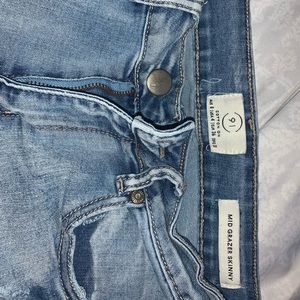 Cotton On cropped skinny jeans with rips.